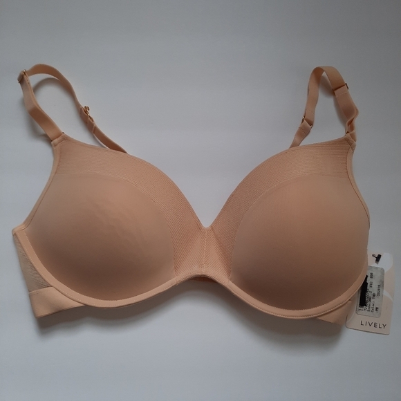 NWT Lively No-Wire Push-Up bra Toasted Almond Style #45620 Size 36D - Picture 4 of 12